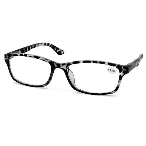 +1.00 Clear/Black Magnified Glasses